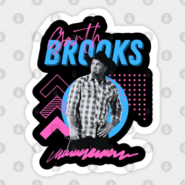 Garth brooks***original retro Sticker by OtakOtak